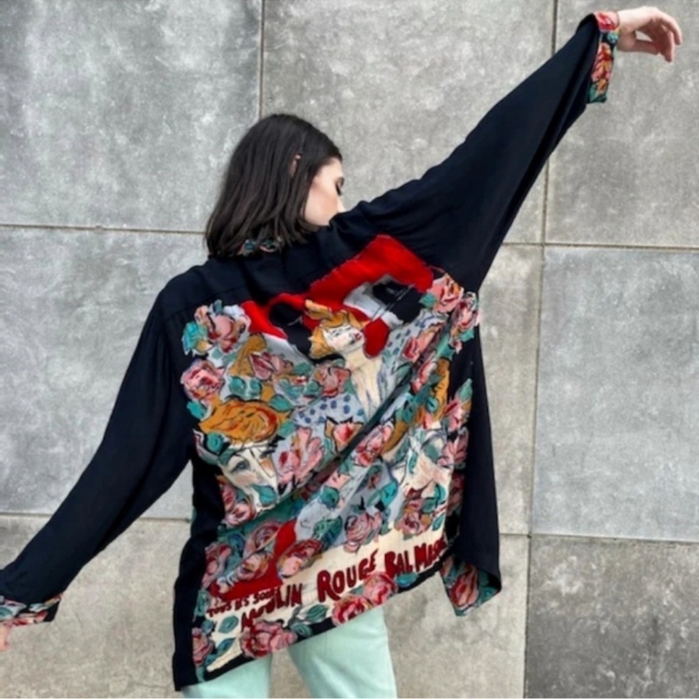 Vintage Carole Little Moulin Rouge French Jacket size 4 - Picture 3 of 13